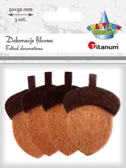 Ozdoba filcowa Craft-Fun Series Żołędzie Titanum (EA974)