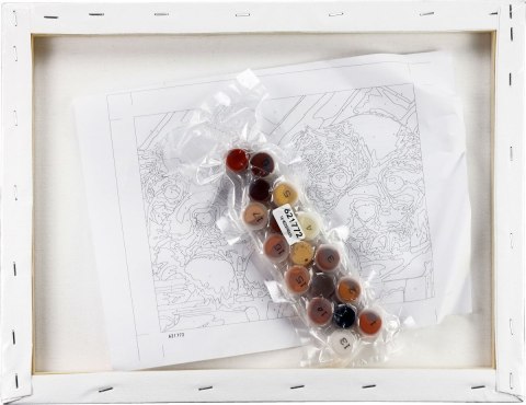 Zestaw kreatywny Malowanie po numerach 30x40cm Dwa psy Flamingo Line (FC34)