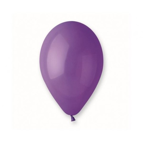 Balon gumowy pastelowy 100 szt fioletowy 12cal Godan (G110/08)