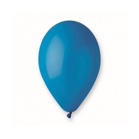 Balon gumowy pastelowy 100 szt niebieski Godan (G110/10)