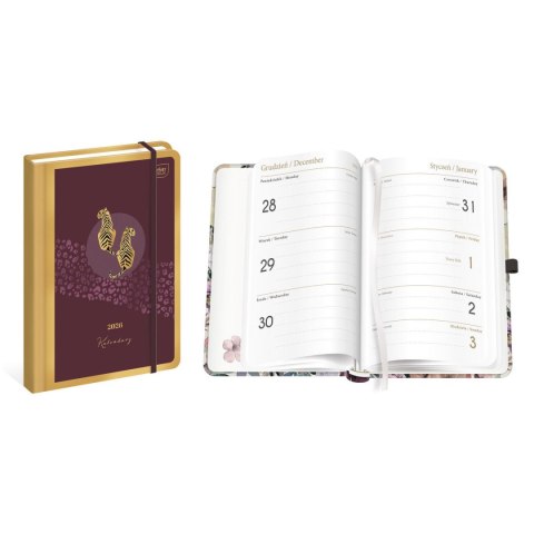 Kalendarz książkowy (terminarz) METAL. satin B6 Interdruk (192 strony)