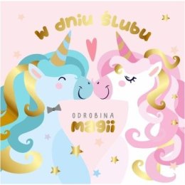 Kartka składana kw KARNET KW slub jednorożce Henry (5907465660372)