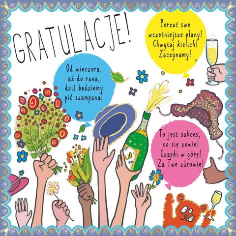 Kartka składana kw Karnet KW HS Gratulacje Henry (5907465662154)