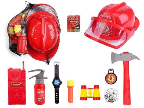 Akcesoria do kostiumów zestaw strażacki z hełmem Adar (582439)