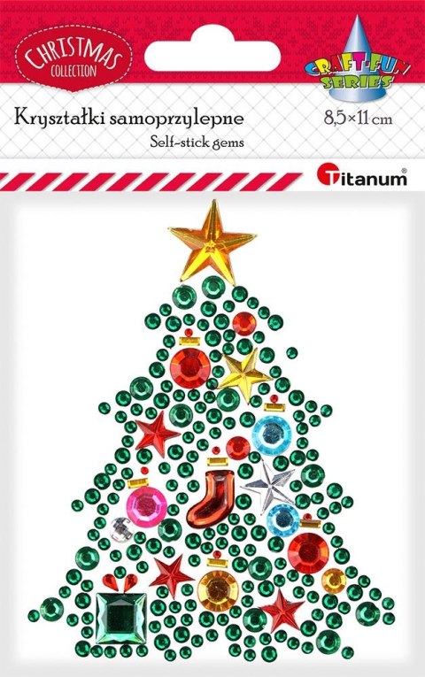Kryształki Craft-Fun Series Choinka czerwono-zielony Titanum (24MH1101)