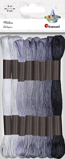 Mulina Craft-Fun Series tonacja szara 8 kol. Titanum (21DT0514-5)