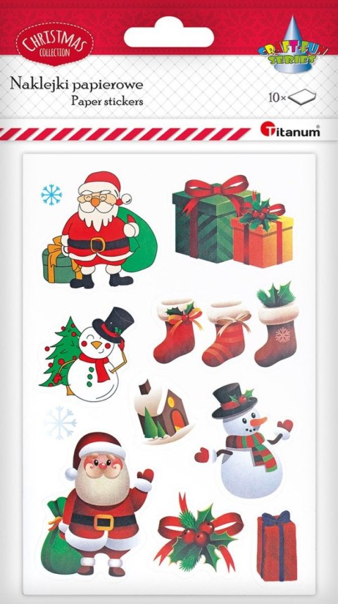 Naklejka (nalepka) Craft-Fun Series 10 plansz Boże Narodzenie Titanum (25XQ0521-4)