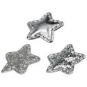 Ozdoba materiałowa Craft-Fun Series samoprzylepna srebrne gwiazdki Titanum (BJ25042713)