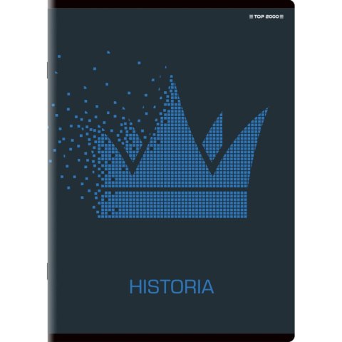 Brulion tematyczny historia A5 80k. 70g krata Top 2000 (400132312)