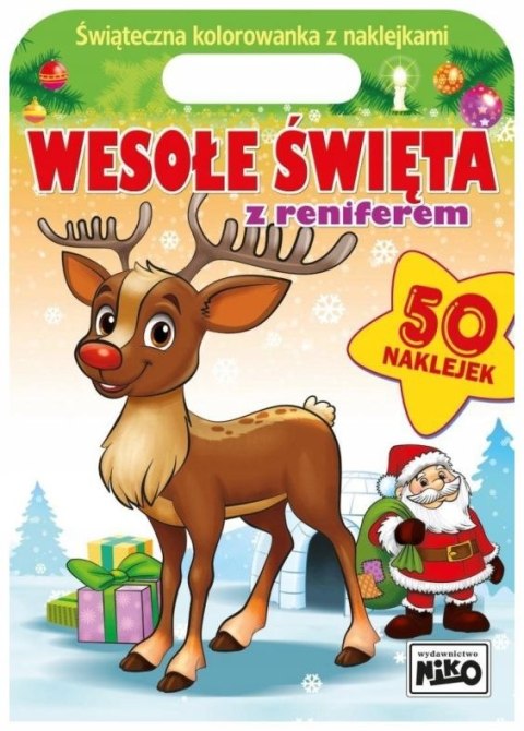 Książeczka edukacyjna Wesołe święta z reniferem Niko