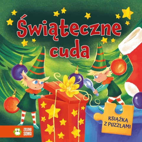 Książka dla dzieci Świąteczne cuda. Książka z puzzlami Aksjomat