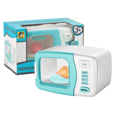 Mikrofalówka zabawkowa na baterie, światło i dźwięk Adar (521759)