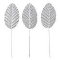 Ozdoba materiałowa Craft-Fun Series Liście na druciku srebrne Titanum (SY-007)