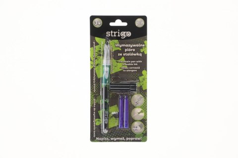 Pióro wieczne wymazywalne zielone ze stalówką Strigo (SSC340)