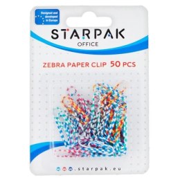 Spinacze okrągły Office zebra 50 szt Starpak (149879)