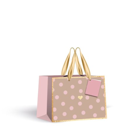 Torba prezentowa GOLD torby ozdobne 5902277318046 [mm:] 230x180x 100 Interdruk (23X18X10)