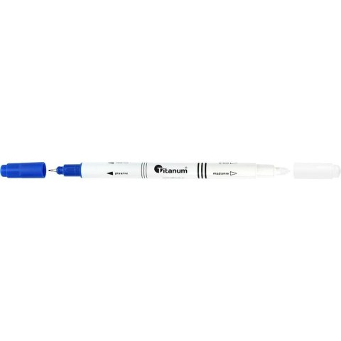 Wymazywacz do atramentu Titanum z końcówką piszącą niebieski wkład