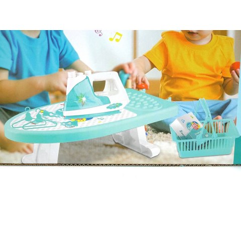 Żelazko zabawkowe na baterie, światło i dźwięk Adar (522312)