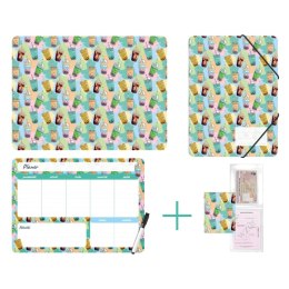 Zestaw szkolny Bubble tea 4 el. Biurfol (KPL-NADRUK-01-37)