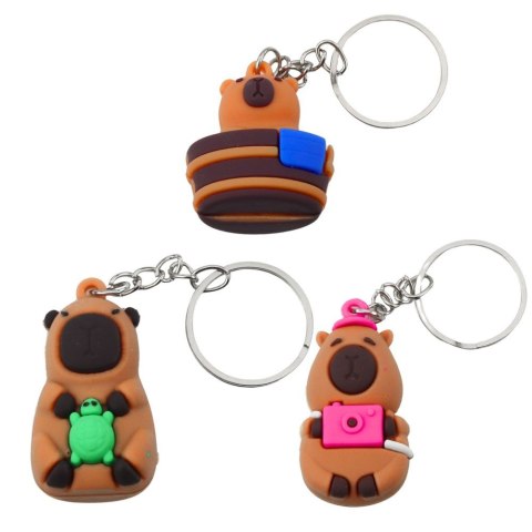 Brelok Kapibara Z Żółwiem Aparatem W Wannie Kółko Mix Lean (26976)