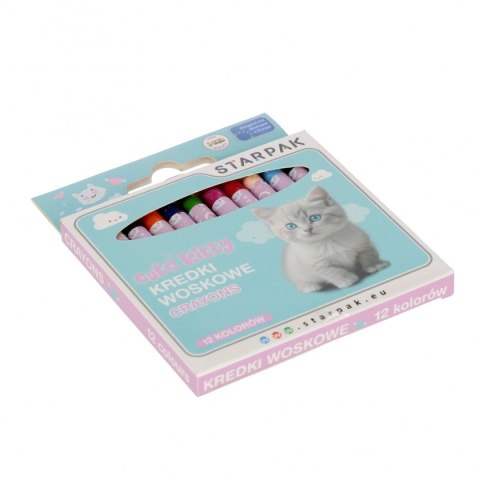 Kredki świecowe KITTY 12 kol. Starpak (559671)