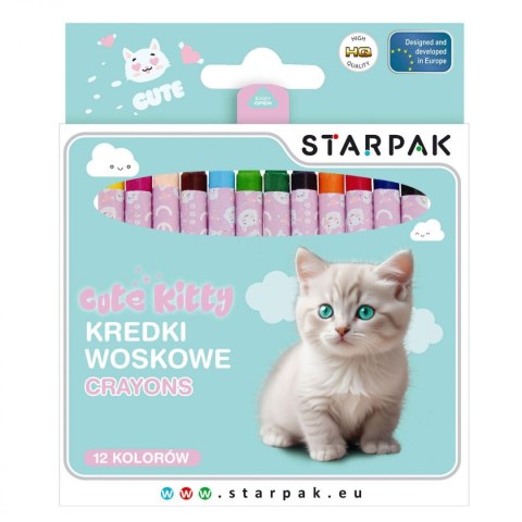 Kredki świecowe KITTY 12 kol. Starpak (559671)