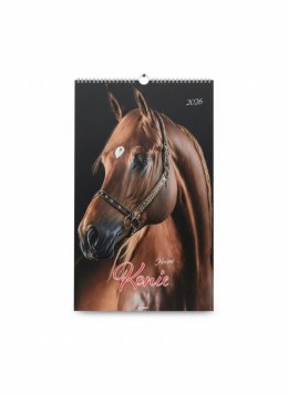 Kalendarz ścienny KONIE wieloplanszowy paskowy 285mm x 420mm Avanti (A3-2)