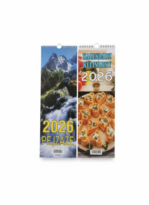 Kalendarz ścienny paskowy 140mm x 420mm Beskidy