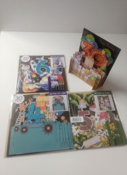 Kartka składana 3D kwadratry kw Ab Card (5905937481661)