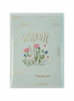 Kartka składana A5 DZIEKUJE BUKIET KWIATÓW A5 Henry (5905701485857)