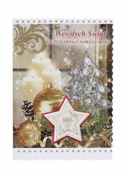 Kartka składana KARNET B6 Z NALEPIANYM ELEMENTEM Swieckie B6 Top Graphic (BNG)