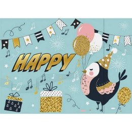 Kartka składana B6 KARNET B6 składany ptaszyna Henry (5908451980306)