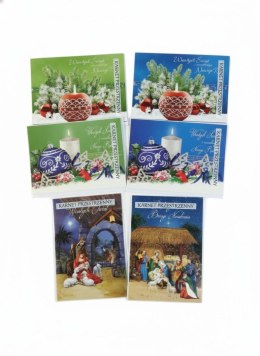 Kartka składana brokat bn A5 Panorama (B)