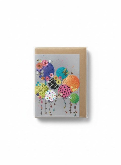 Kartka składana mini JASKRAWE BALONY Henry (5908451980344)