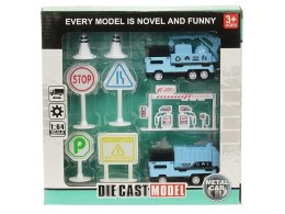 Samochód zestaw plac budowy pojazdy metal Adar (552074)