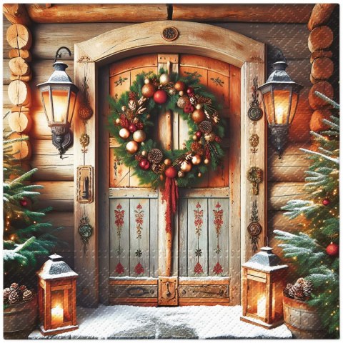 Serwetki Lunch BN Doorway to Christmas mix papier Paw (SDL239800)