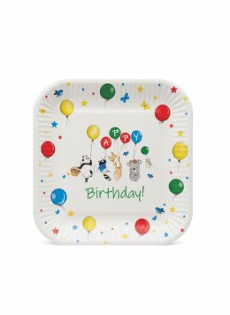 Talerz jednorazowy Balloons papier śr. 230mm 8 szt Paw (PPS8000100)