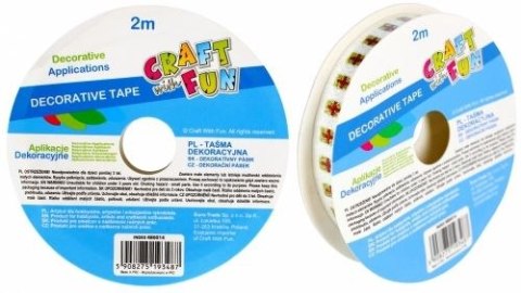 Taśma ozdobna 2x10 [mm x m] mix Craft With Fun (480014)