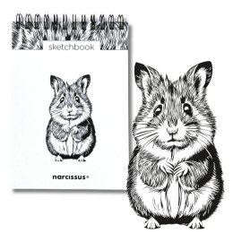 Blok artystyczny szkicownik chomik A6 120g 60k Narcissus