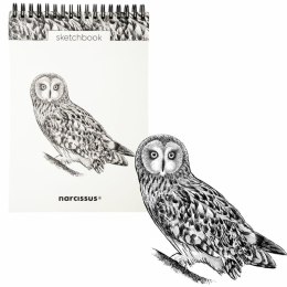 Blok artystyczny szkicownik sowa A5 120g 60k Narcissus