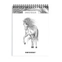 Blok artystyczny szkicownik koń A5 120g 60k Narcissus