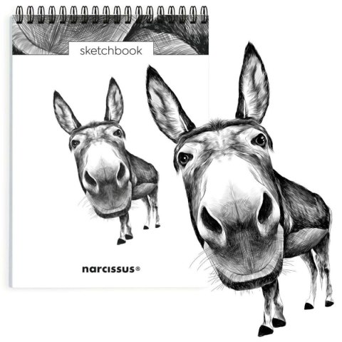Blok artystyczny szkicownik osioł A5 120g 60k Narcissus