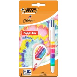 Długopis wielofunkcyjny 4 Colours |DEC RAINBOW wkład 4 kolory Bic (503822)