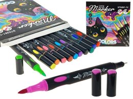 Flamaster dwustronne 12 kol. Adar (628199)