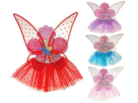 Kostium zestaw motylka - skrzydełka ze spódniczką, mix kolorów Adar (604667)