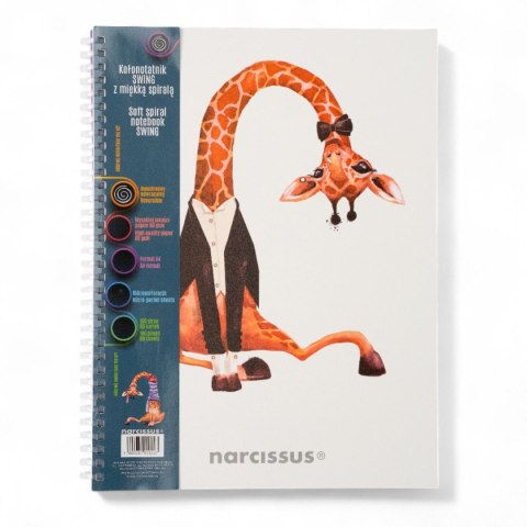 Notes (notatnik) A4 zyrafa 80k. krata Narcissus
