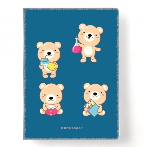 Zeszyt A4 PP Kawaii 32k. 80g krata Narcissus