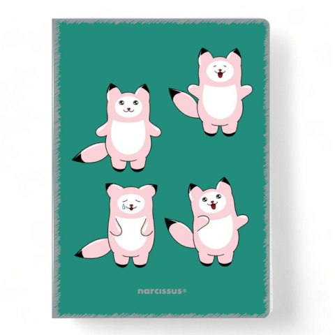 Zeszyt A4 PP Kawaii 32k. 80g krata Narcissus