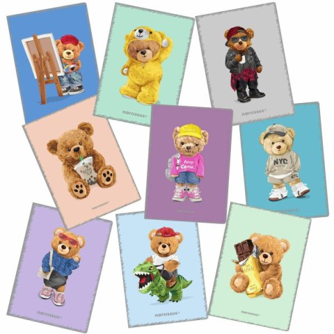 Zeszyt A5 Teddies 60k. 80g krata Narcissus