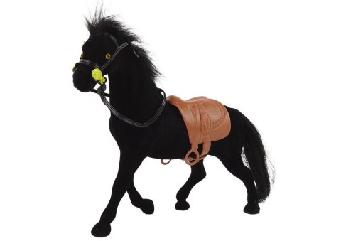 Figurka koń czarny 17cm Lean (13376)